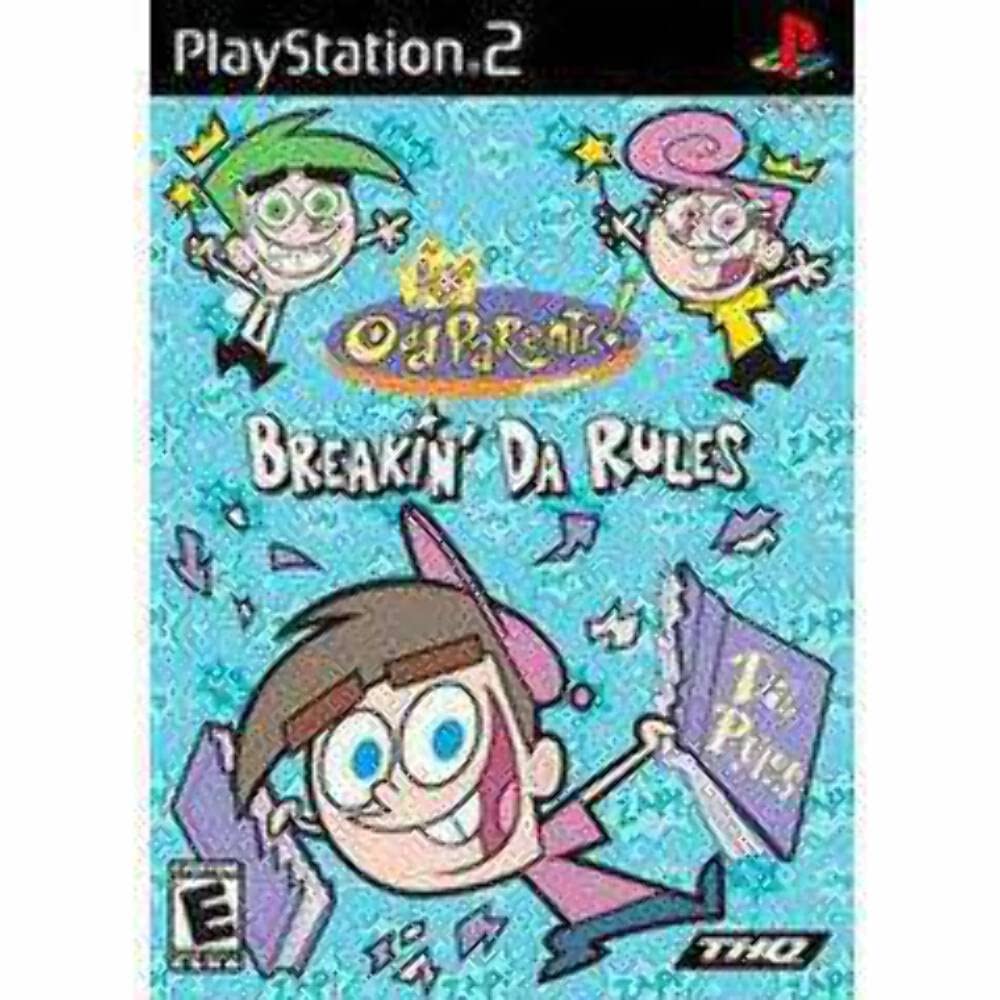 Fairly Odd Parents: Breakin' Da Rules PS2 Game - Classic Cartoon Adventure for Kids & Collectors | Perfect for Family Game Nights & Nostalgic Play