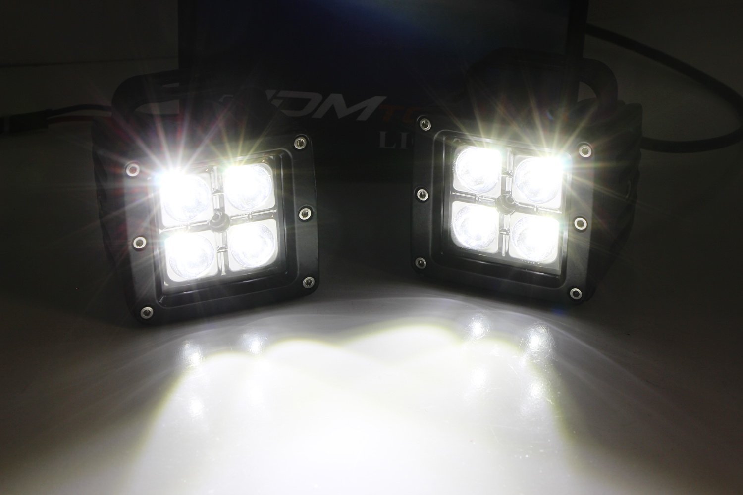 40W CREE LED Pod Lights with A-Pillar Mount Brackets & Wiring Kit - Compatible with Ford F-150 Raptor - Off-Road Lighting for Trucks, ATVs, and Jeeps - Waterproof Spot Lights for Night Driving, Camping, and Outdoor Adventures