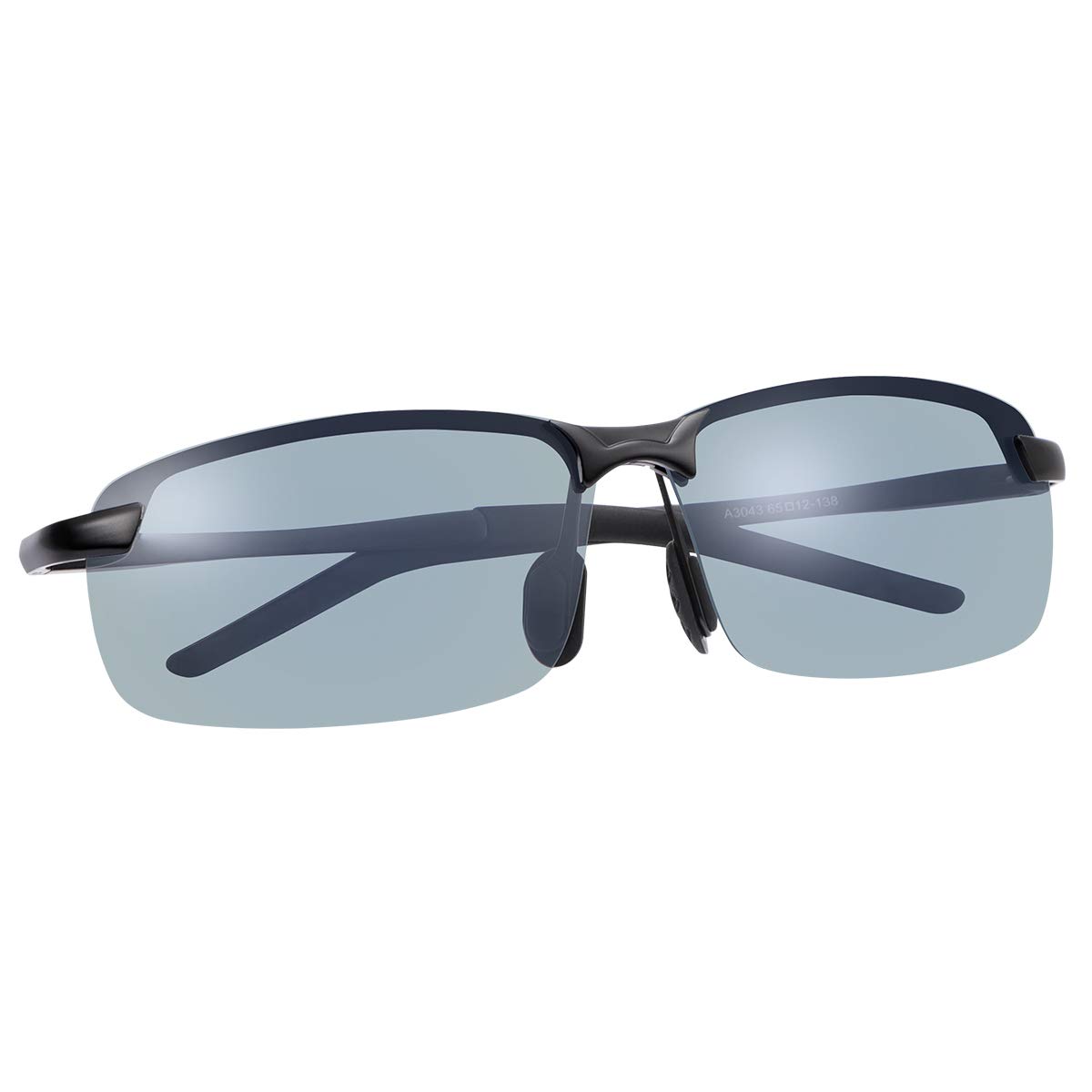 Polarized Photochromic Z87 Safety Sunglasses for Men - Day & Night Driving Glasses - UV Protection for Outdoor Activities, Cycling, and Running