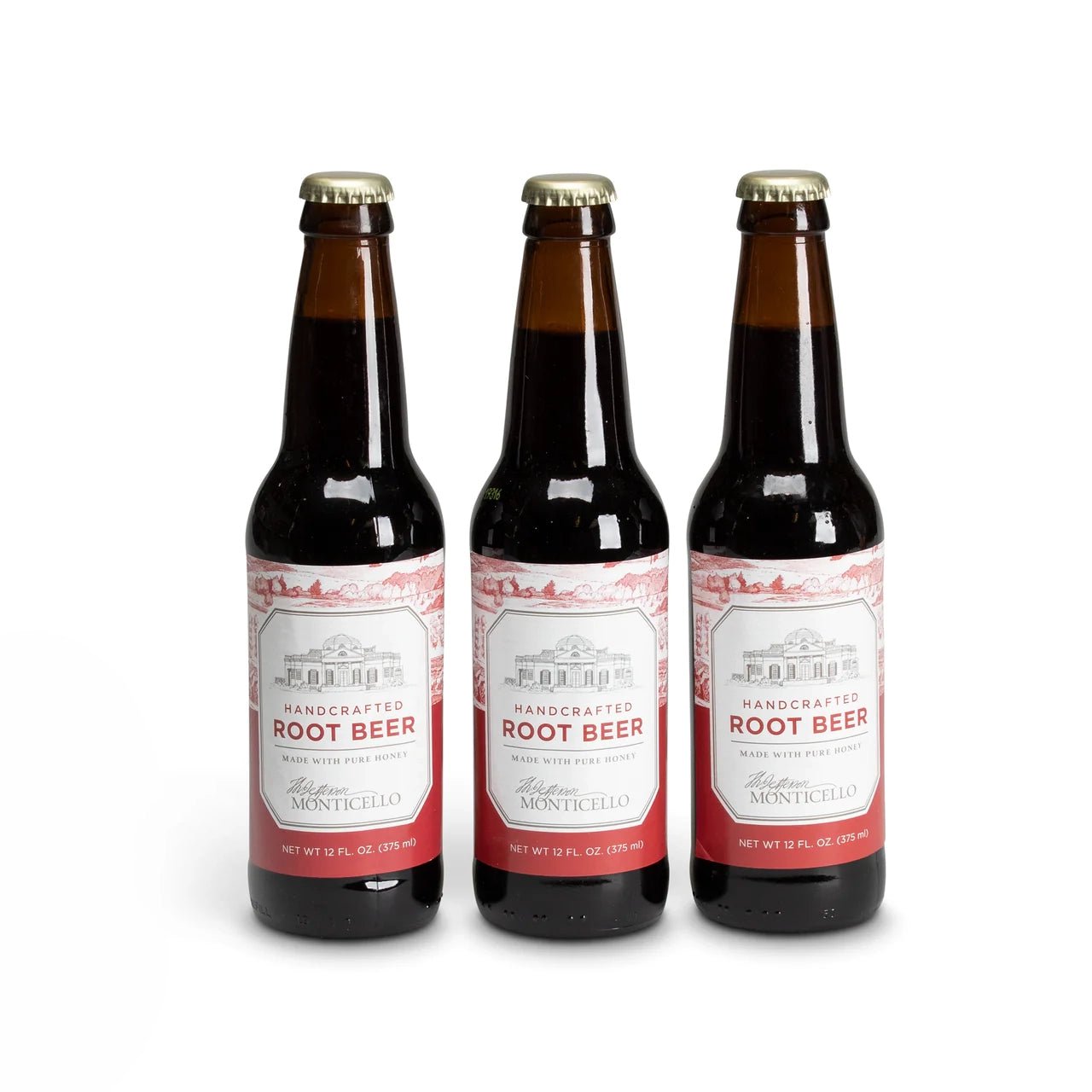 Monticello Root Beer - 24 Pack of Premium Craft Soda | Classic American Flavor for Parties, BBQs & Family Gatherings