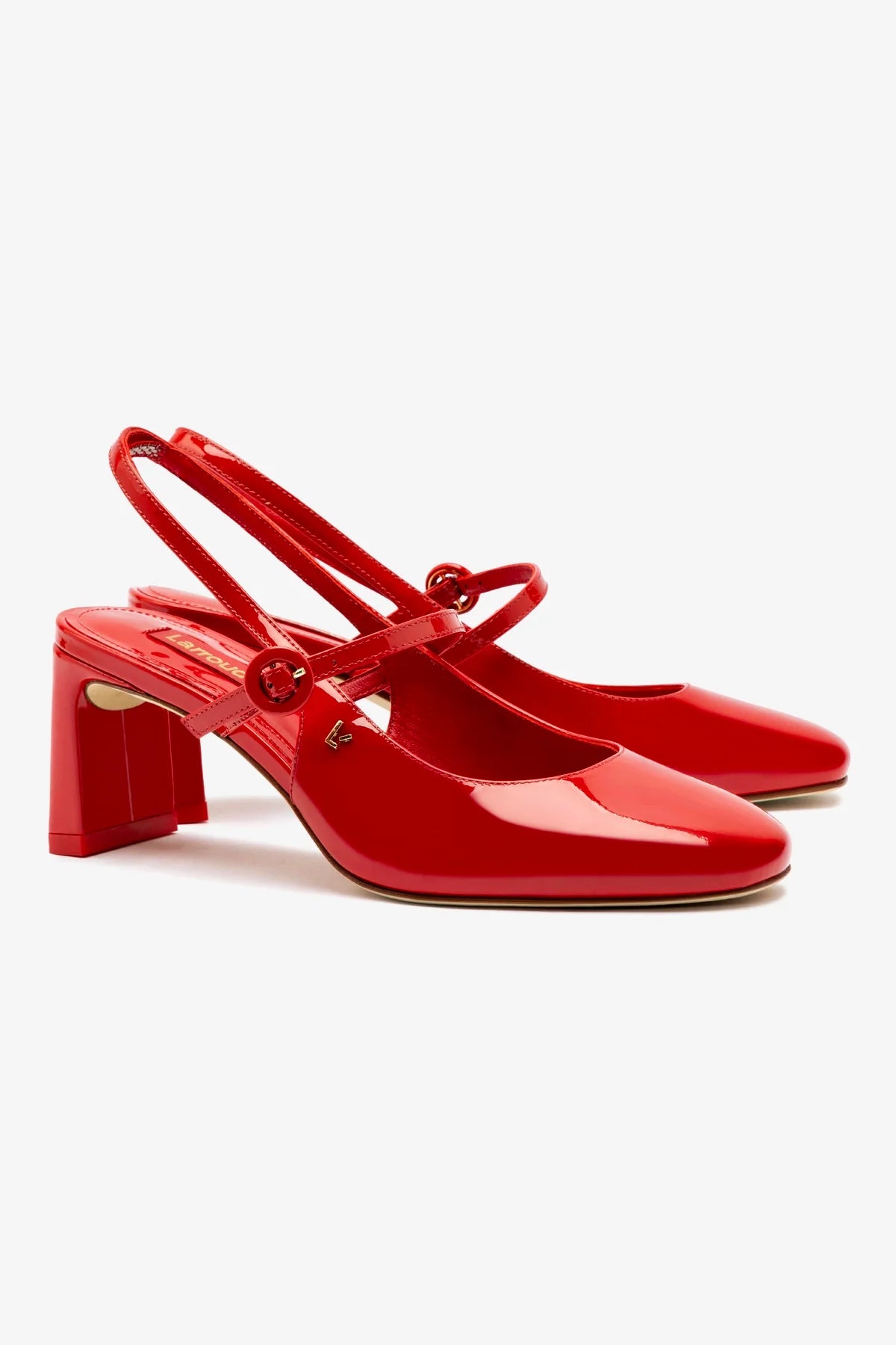 Georgina Women's High Heel Pumps - Scarlet Red Patent Leather Dress Shoes for Women - Perfect for Parties, Weddings & Formal Events