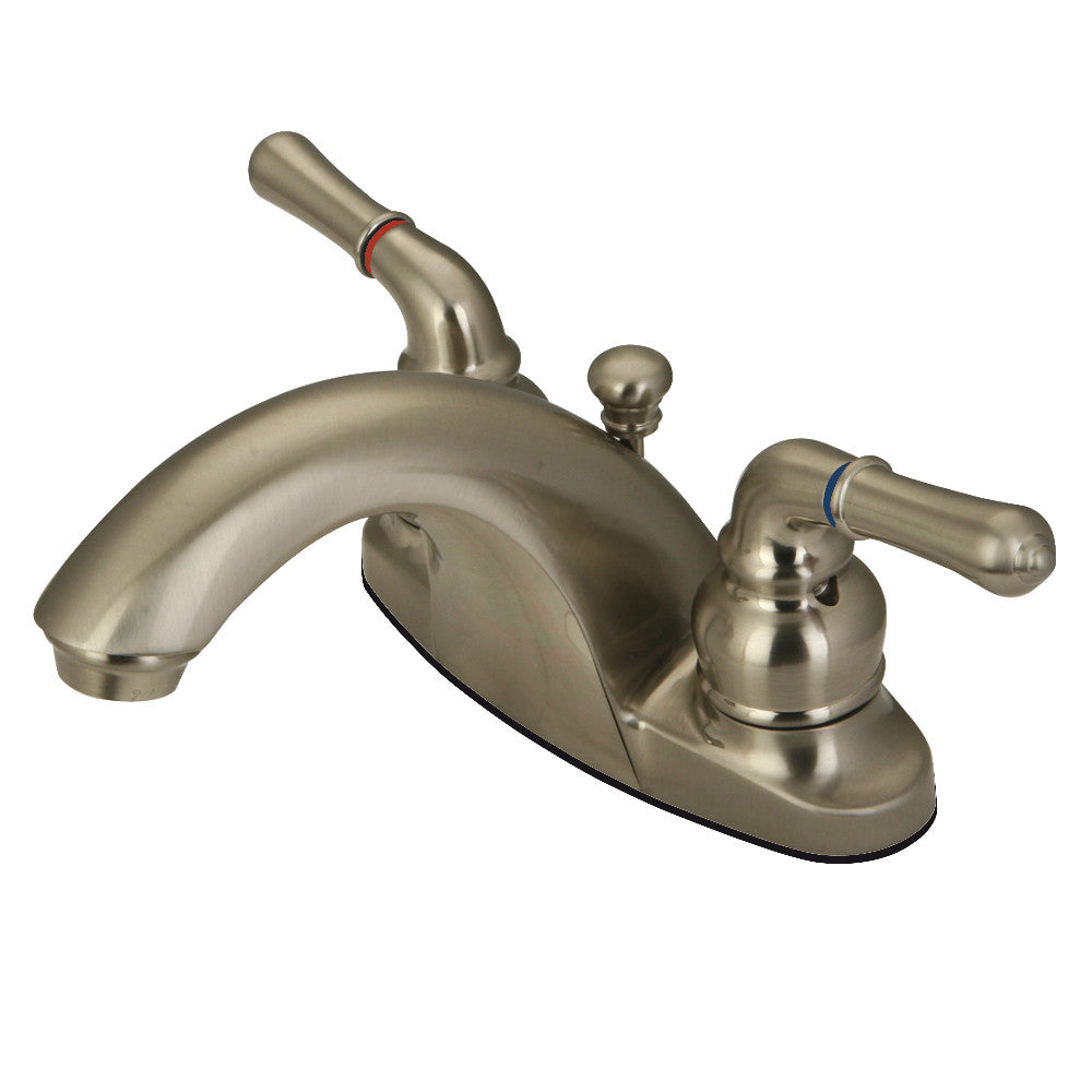 Kingston Brass KB7645NML 4-Inch Centerset Bathroom Faucet - Modern Matte Black Finish for Sink Vanity - Perfect for Bathroom Renovation & Home Upgrade