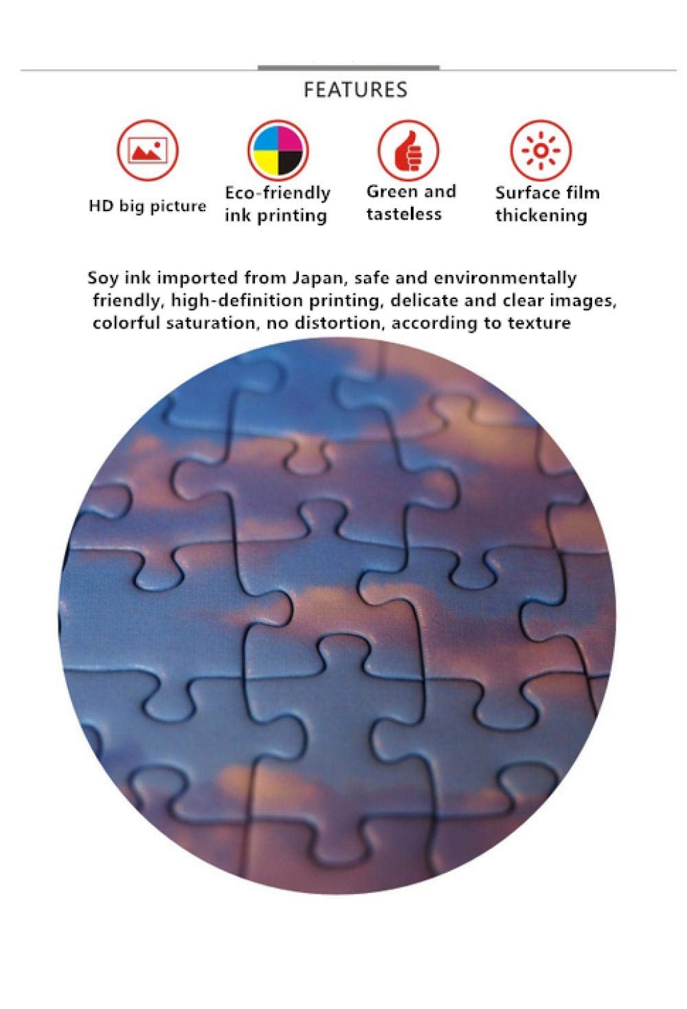1000 Piece Puzzle for Adults - Eyes and Flowers Classic Jigsaw Puzzle, 26x38cm (10.23x14.96 Inches) - Perfect for Family Game Night & Stress Relief