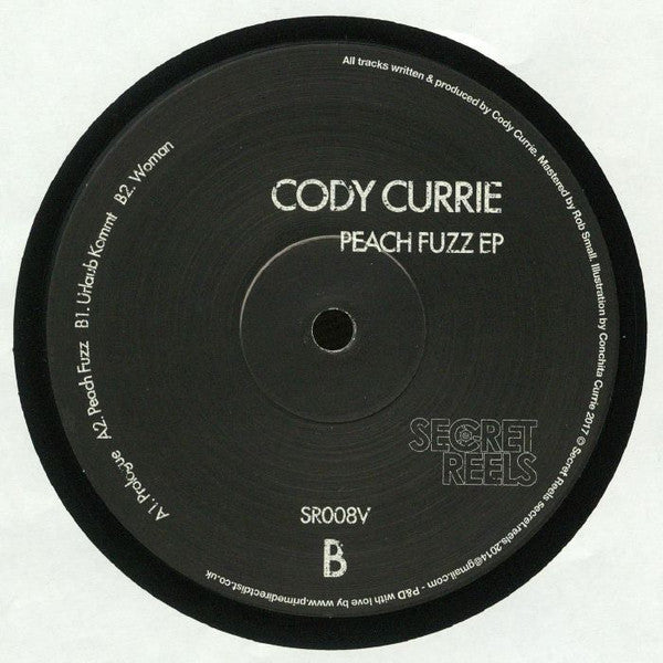 Cody Currie - Peach Fuzz EP Vinyl Record | Secret Reels SR008V | Limited Edition Dance Music for DJs & Collectors | Perfect for Nightclubs & Home Listening