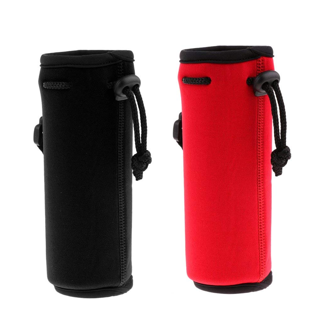 2-Pack Neoprene Insulated Water Bottle Covers - Thermal Protective Sleeves for Hot & Cold Drinks - Perfect for Gym, Hiking, Camping and Office Use