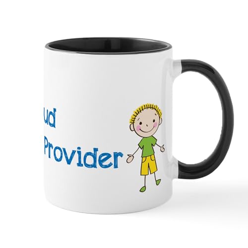 White/Black Inside - Proud Daycare Provider Mugs