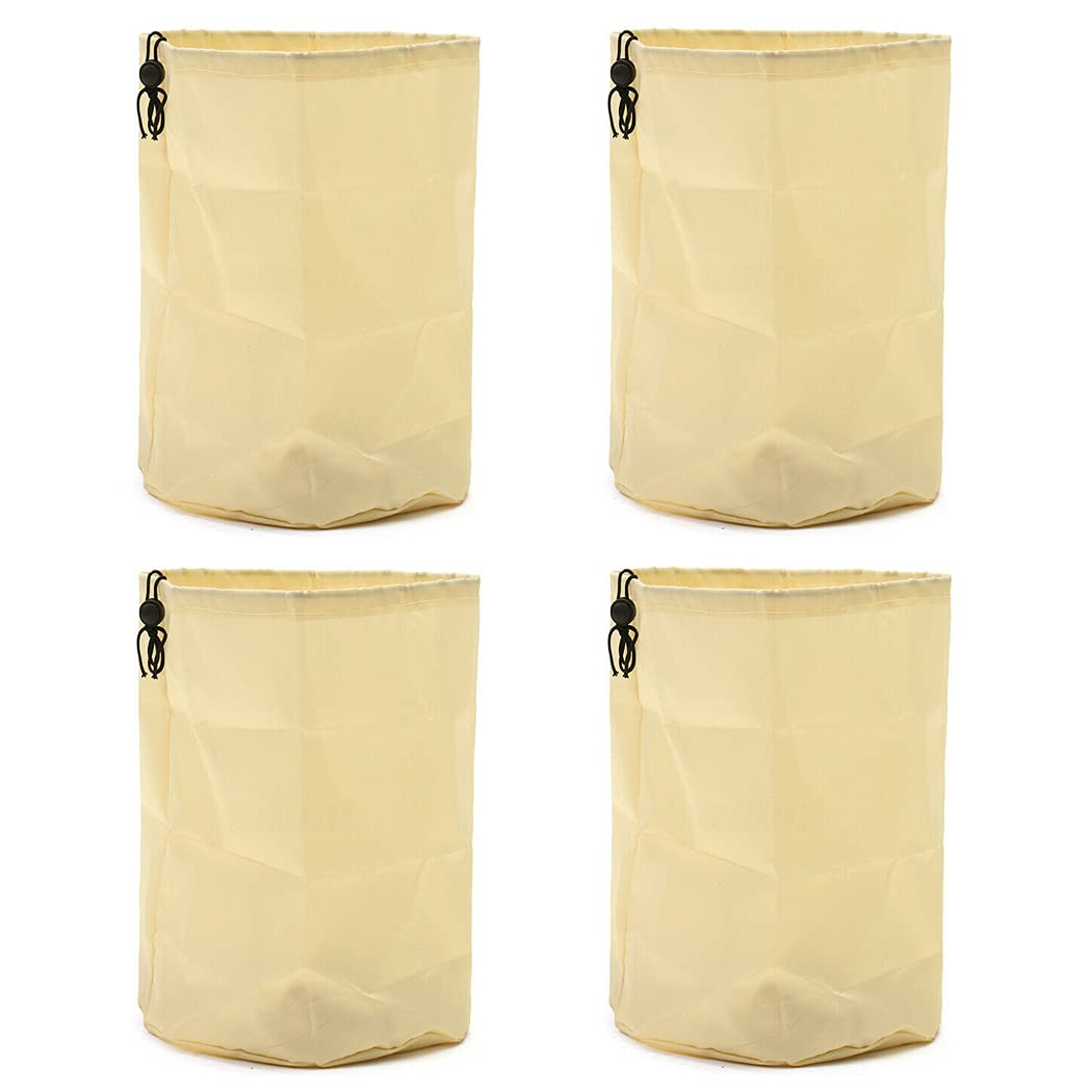 Dustproof & Waterproof Lawn Mower Cover - 4 Pack Universal Fit for Stihl, Echo, Weed Eater, Edger & Pole Saw (Beige) - Engine Protection for Outdoor Power Equipment Storage & Winter Protection