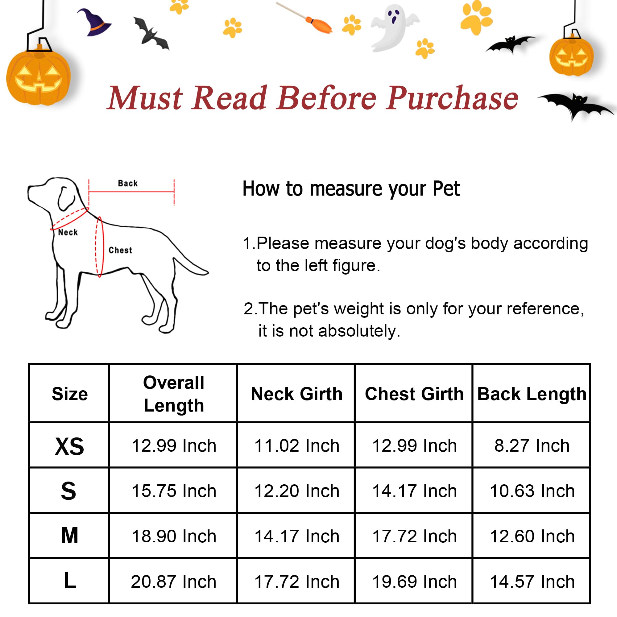 Cute Halloween Dog Costume for Small Dogs - XS Size | Pet Cosplay Outfit for Halloween Parties & Photo Shoots