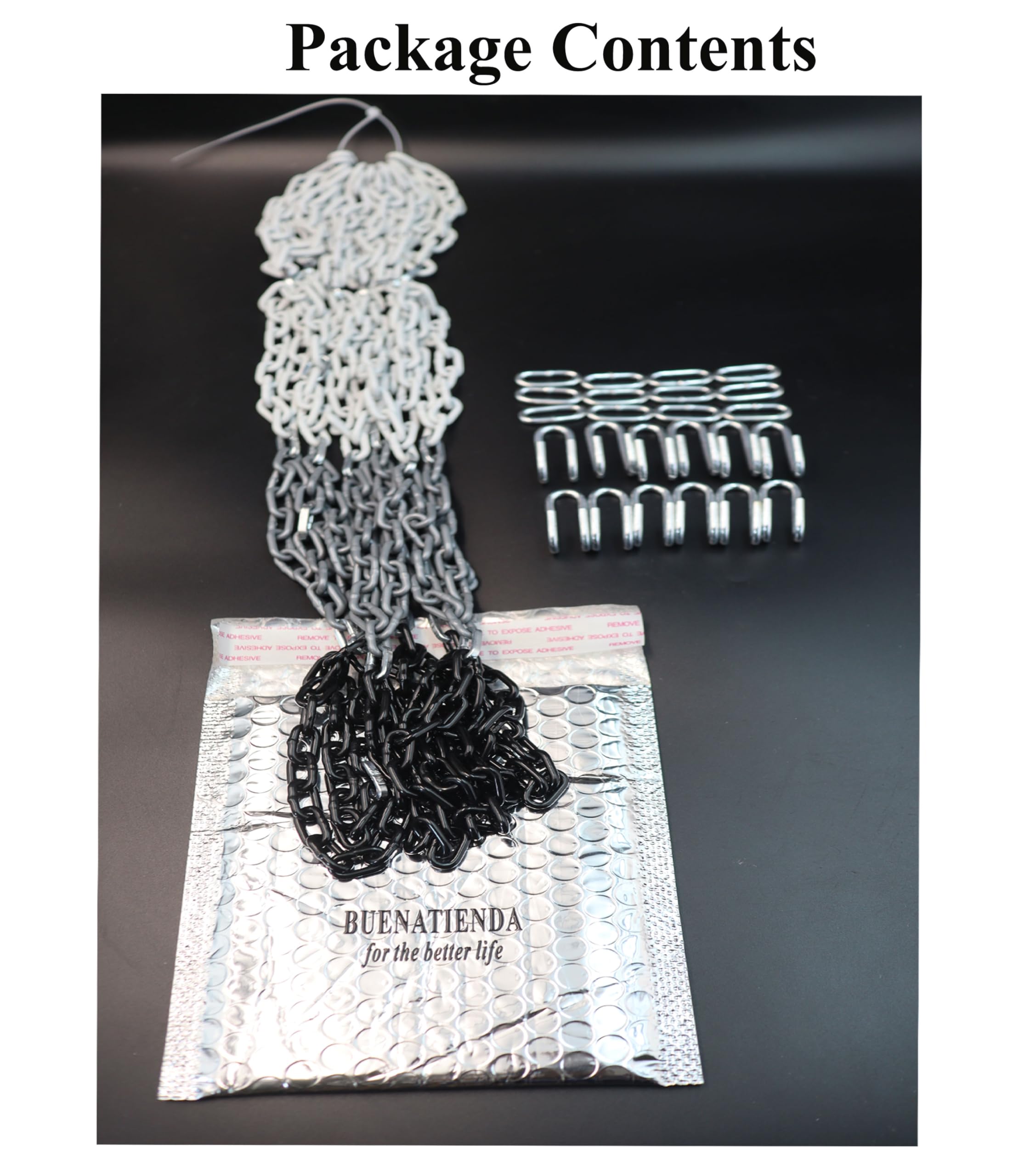 Heavy Duty 2LBS Chain Basketball Net - Rust Proof Outdoor for Courts & Driveways