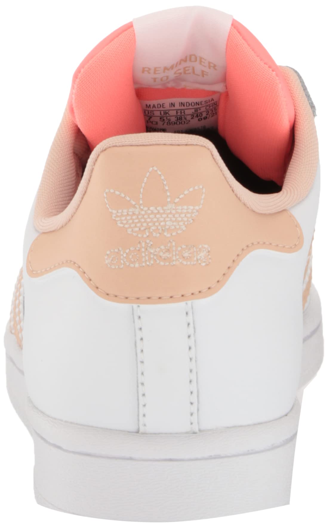 adidas Women's Superstar Sneakers - Classic White Leather Low-Top Shoes for Casual Wear, Running & Gym Workouts