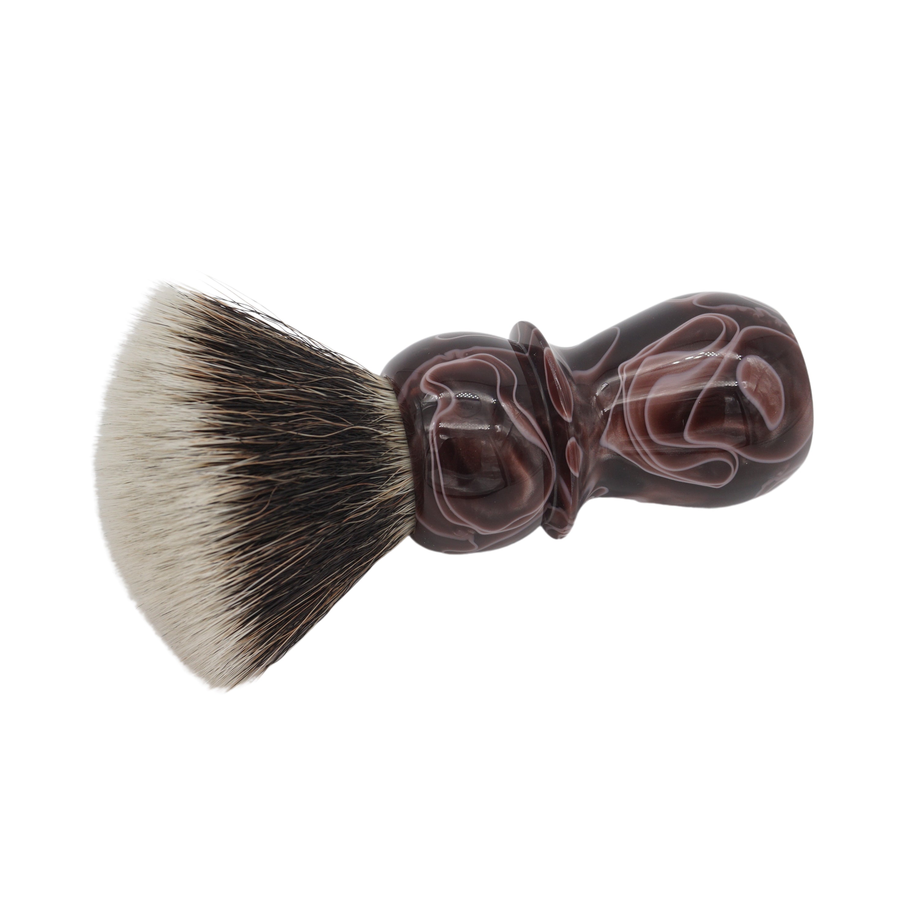 AP Shave Co. 26mm G5C Synthetic Shaving Brush - Premium Soft Bristles for Men, Brown Handle - Perfect for Wet Shaving & Beard Care Routine