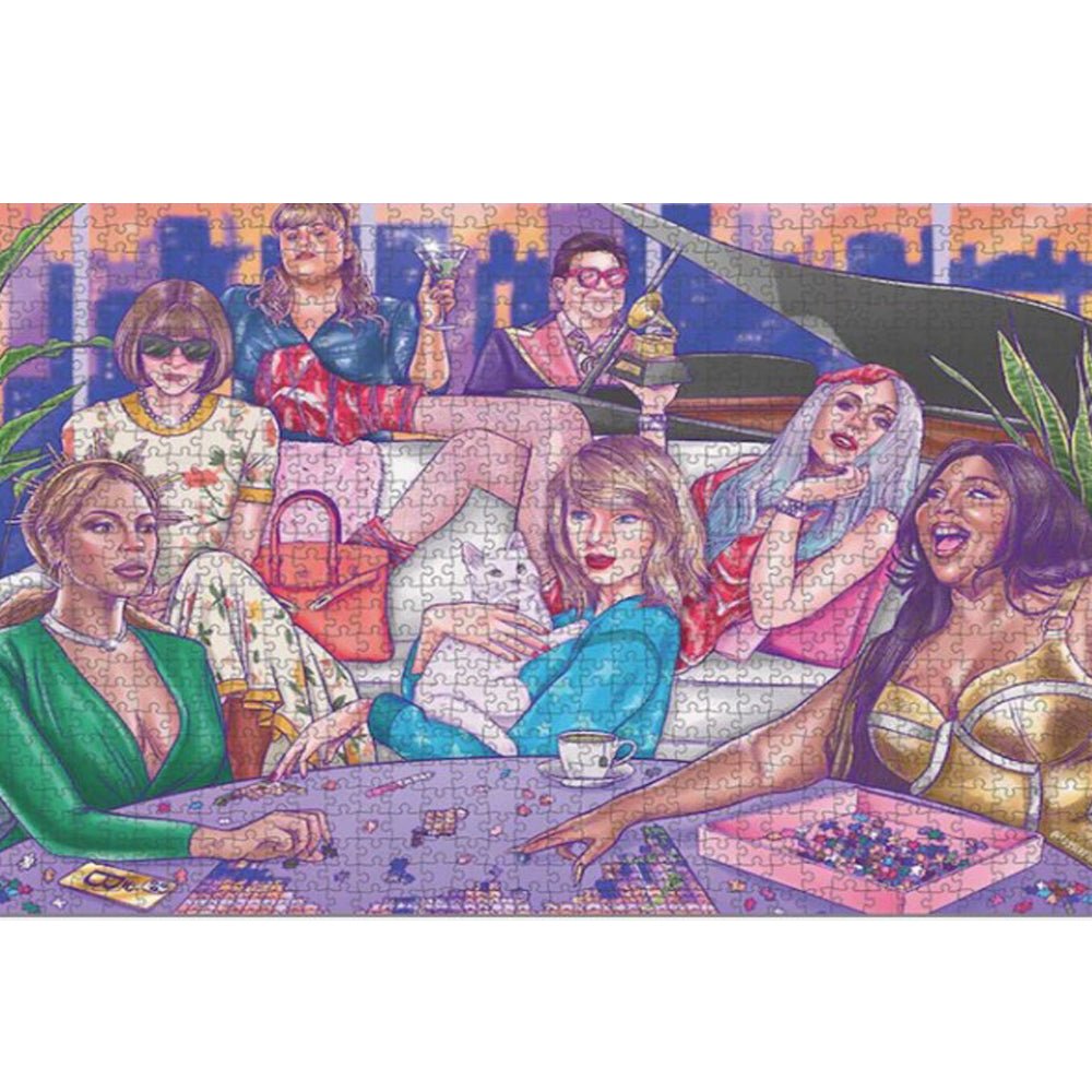 1000 Piece Jigsaw Puzzle - A Night In - Challenging Adult Puzzle for Relaxation & Stress Relief - Perfect for Family Game Night & Home Decor