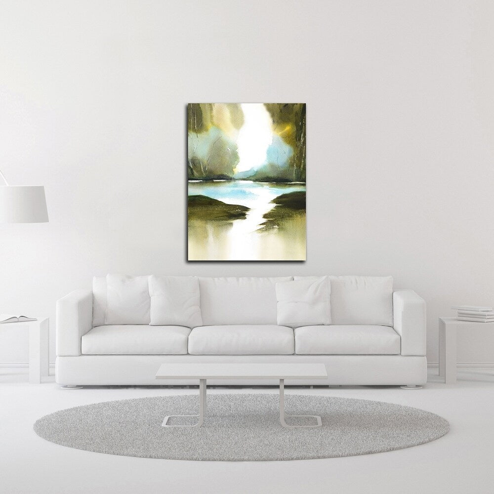 Summer's Walk by Nancy Knight - Premium Canvas Wall Art Print, Ready to Hang - Perfect for Living Room, Bedroom & Office Decor