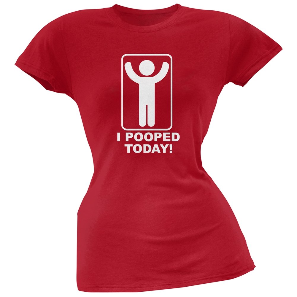 I Pooped Today Funny Soft Juniors T-Shirt | Comfortable Cotton Tee for Kids & Teens | Great for Potty Training Success & Playdates