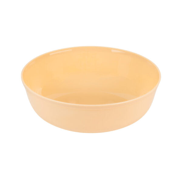 Premium 16 oz Beige Round Plastic Soup Bowls - Set of 10, Durable & Microwave Safe - Perfect for Restaurants, Catering, and Home Dining