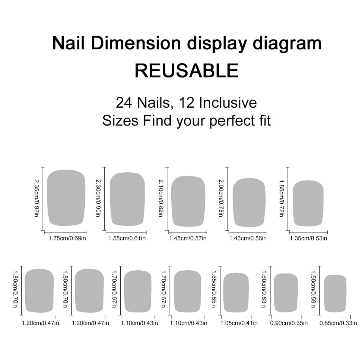 Black Matte Star Press on Nails - Medium Coffin Fake Nails with Glue & Shiny Stars | Luxury Glossy False Nails for Women & Girls | Natural Acrylic Nails for Parties, Weddings & Daily Nail Decoration