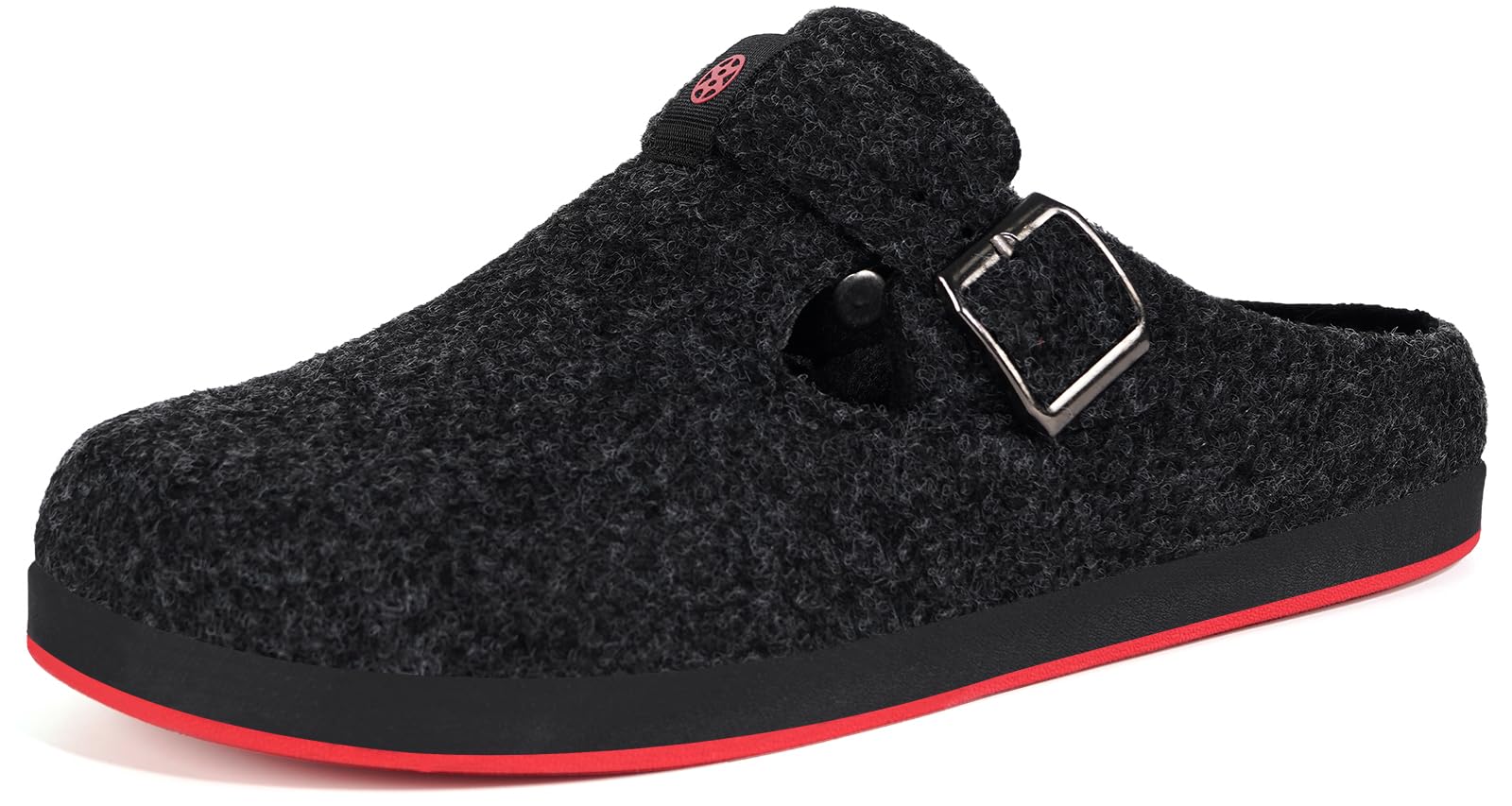 Sisttke Cozy Felt House Slippers for Women & Men - Warm Winter Indoor/Outdoor Slippers with Arch Support & Removable Cushion Footbed - Perfect for Home, Office, and Travel Use