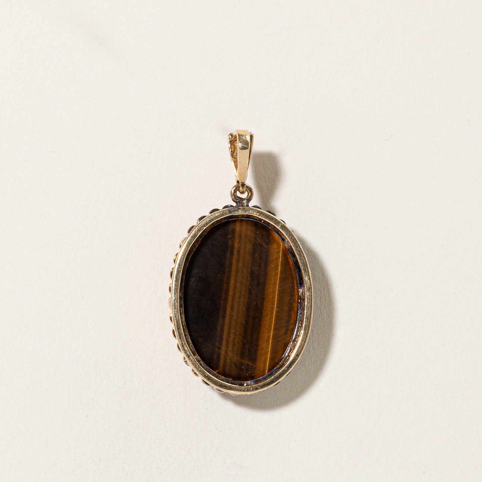 23.00ct Oval Cabochon Tiger's Eye Pendant - Natural Gemstone Jewelry for Women - Perfect for Necklaces, Gifts & Spiritual Healing