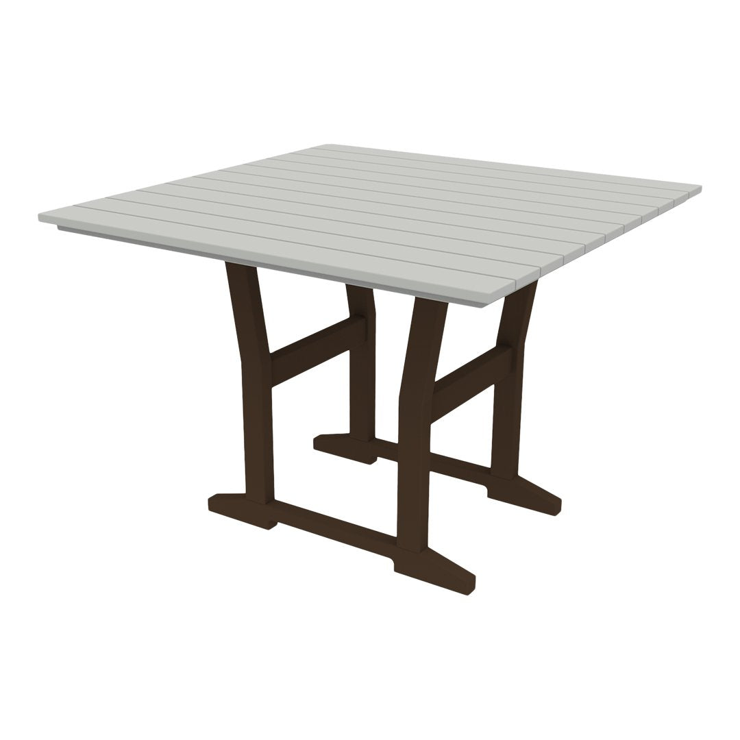Coastline Cafe Square Dining Table - 36 Inch Modern Kitchen Table for Small Spaces, Breakfast Nook, or Outdoor Patio - Perfect for Apartments, Condos, and Bistro Settings