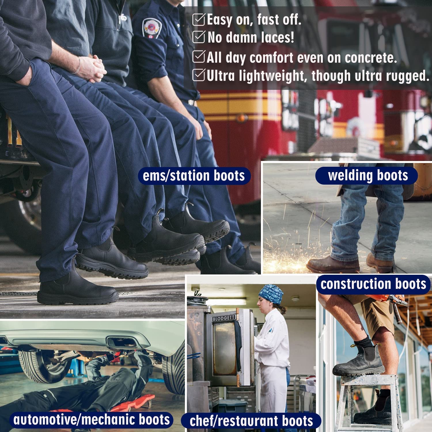 **DIIG Men's Steel Toe & Soft Toe Work Boots - Waterproof, Slip Resistant, Anti-Static Safety Shoes for Construction, Warehouse & Outdoor Work**    *(Perfect for Construction Sites, Warehousing, Landscaping & Heavy-Duty Jobs - Durable & Comfortable Work Footwear)*