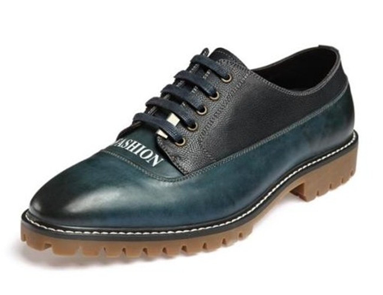 HAPPYSHOP(TM) Men's Genuine Cow Leather Driving Shoes - Comfortable Business Loafers & Penny Lace Up Shoes for Office, Casual Wear & Formal Occasions
