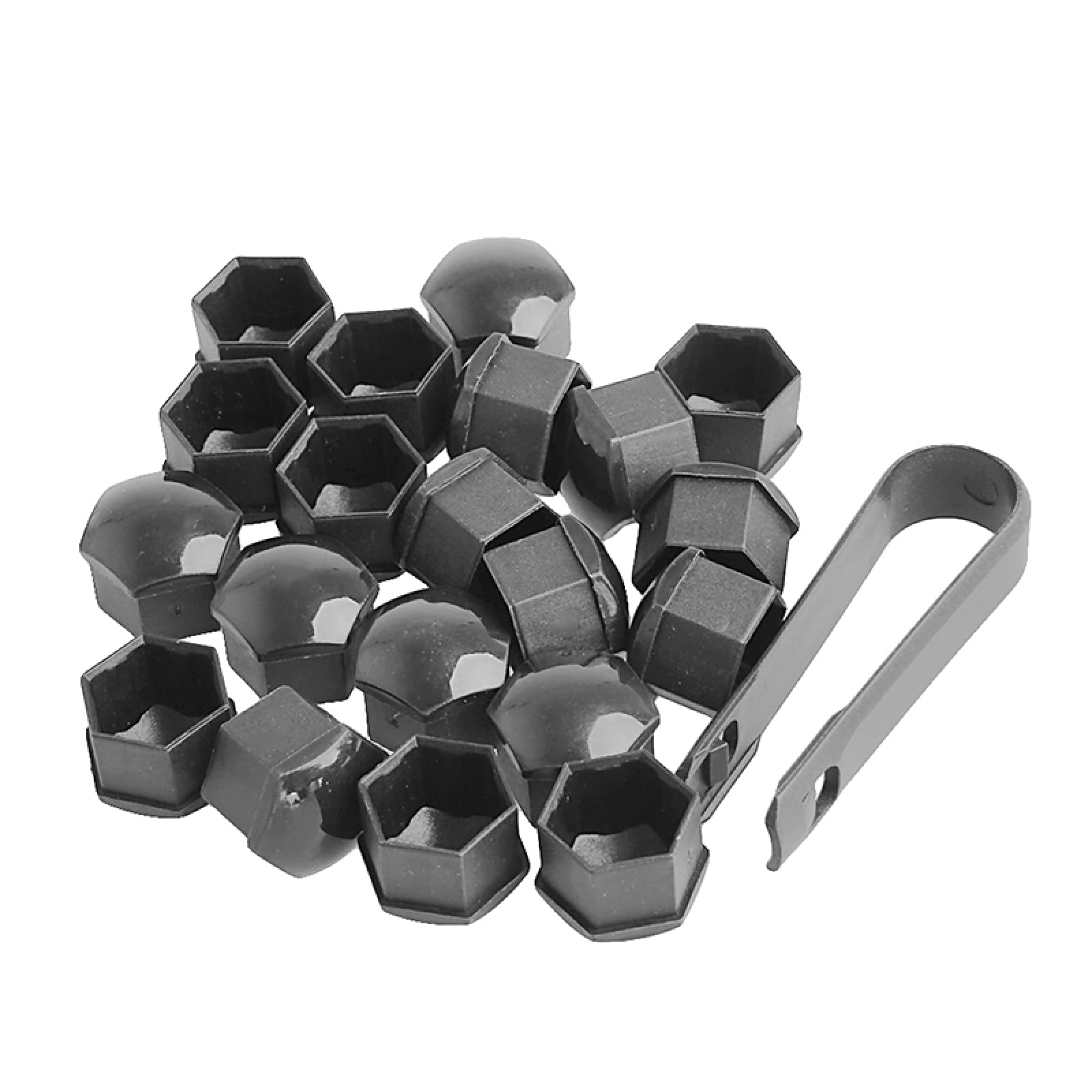 Audi 20x17mm Car Wheels Plastic Nuts with Screw Cap Removal Tools for Easy Wheel Nut Maintenance and Replacement