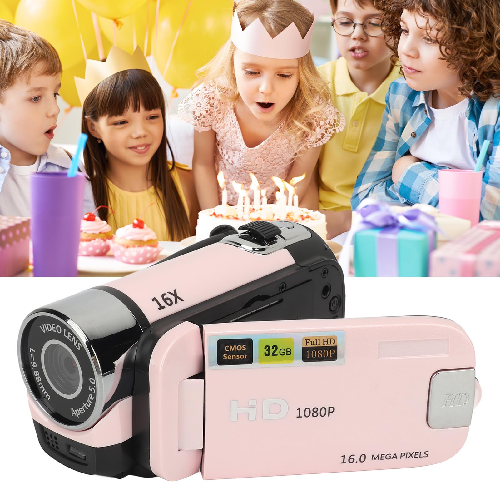 1080P 16MP Digital Video Camera Camcorder with 2.4