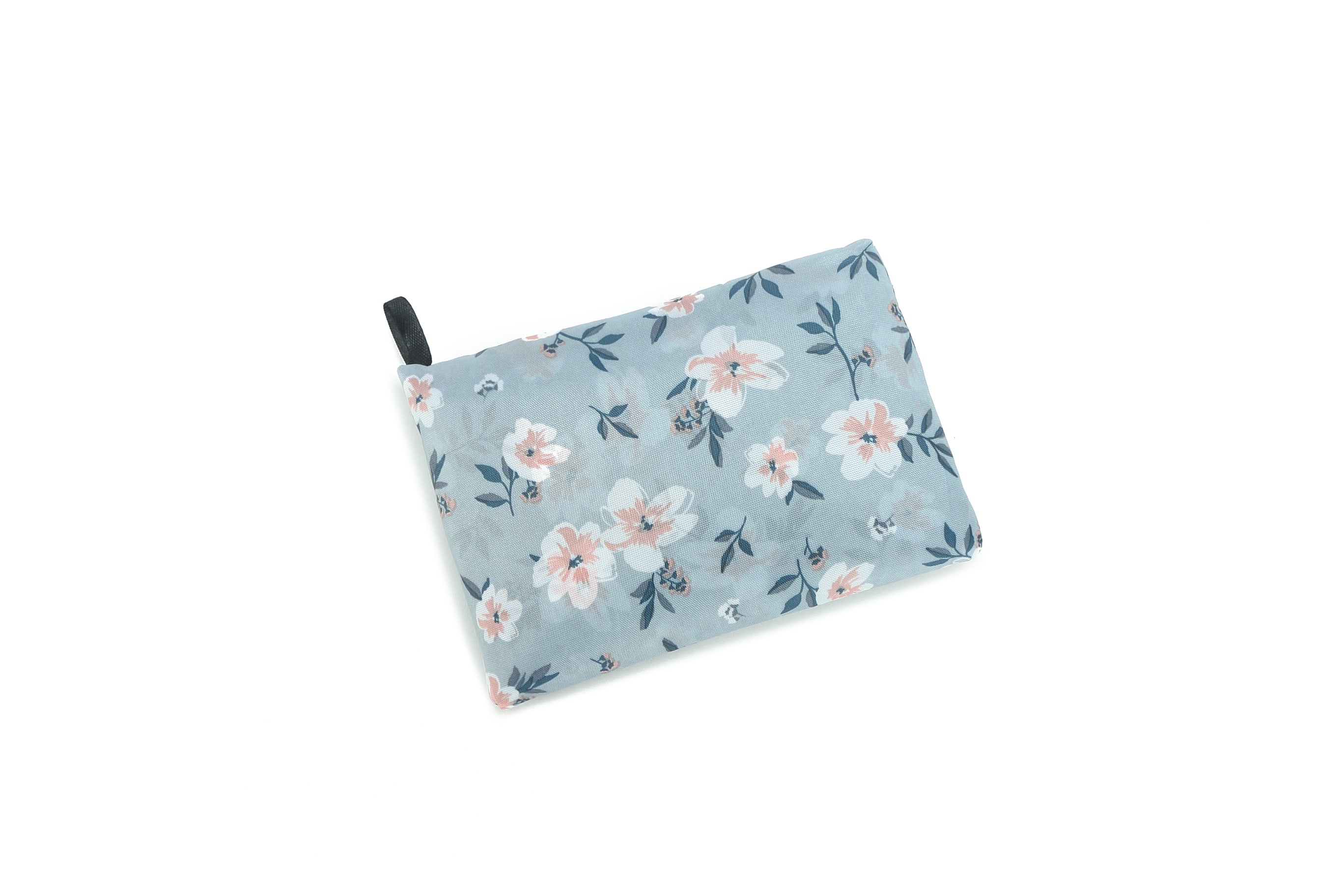 Jackie Lily Blue Foldable Bag - Compact & Stylish Reusable Shopping Tote for Travel, Groceries & Beach
