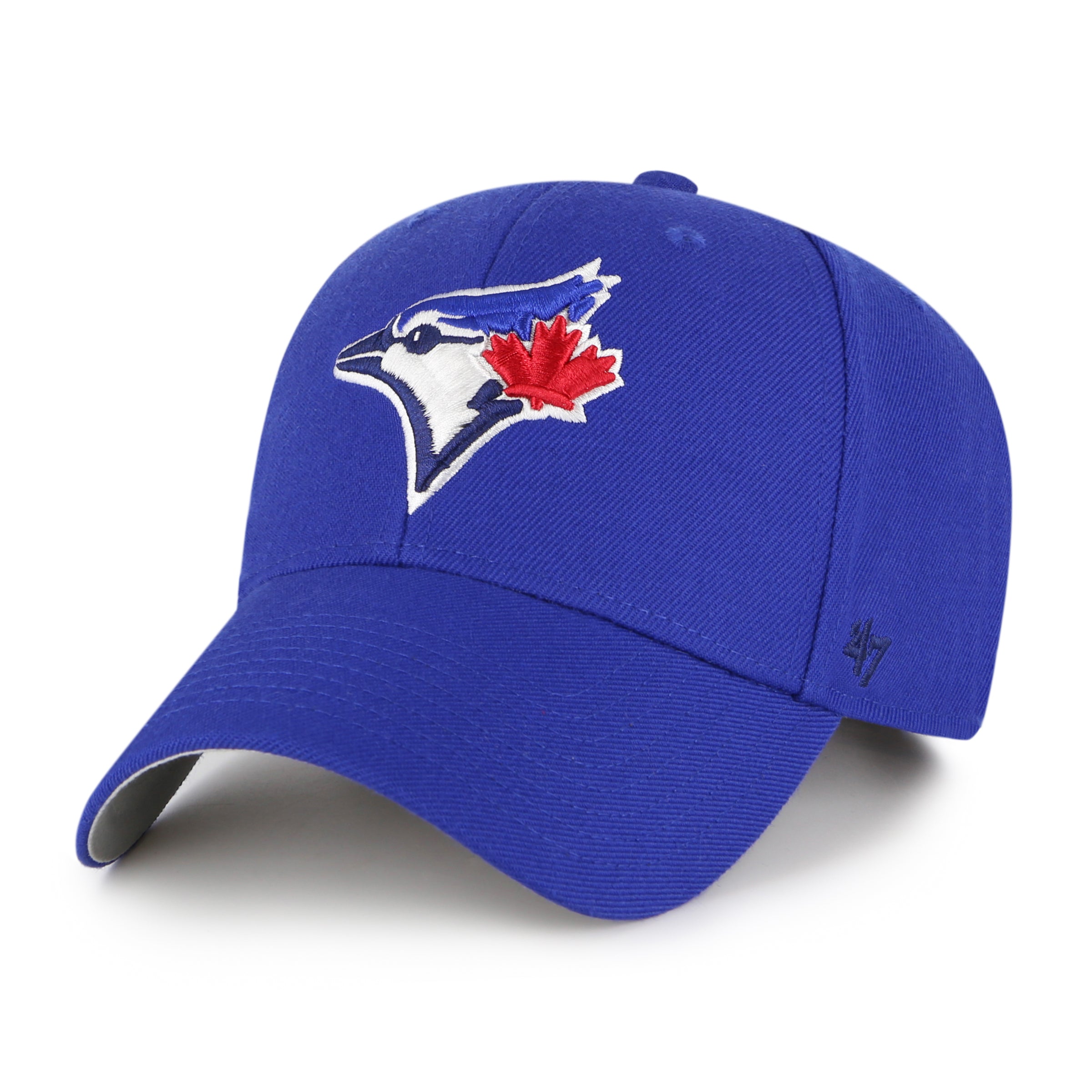 47 Brand Toronto Blue Jays MVP Adjustable Baseball Cap - Royal Blue - Official MLB Licensed Hat for Men & Women - Perfect for Games, Tailgating & Outdoor Activities