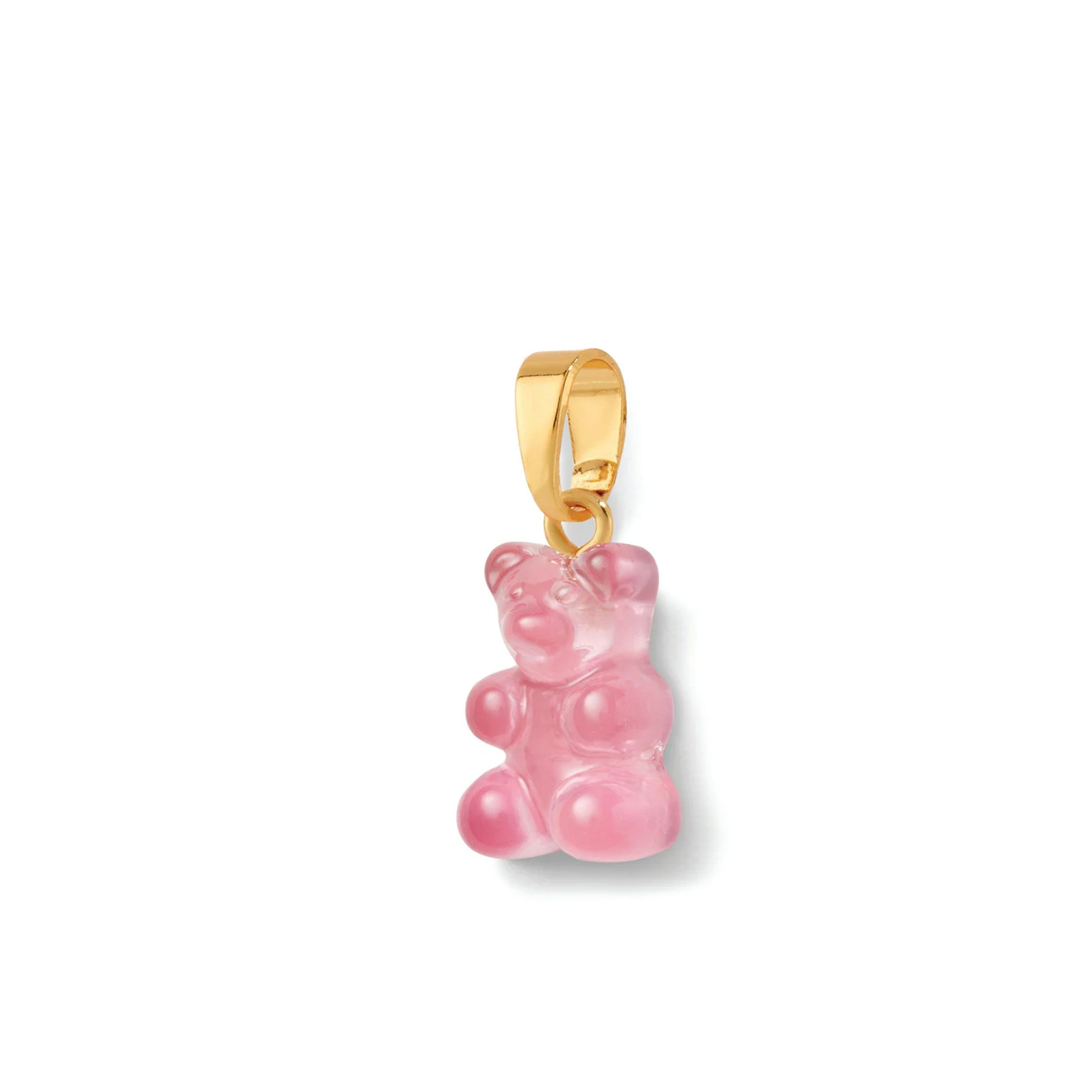 Vintage Bear Translucent Pendant Necklace with Gold Plated Connector - Perfect for Gift Giving, Fashion Jewelry & Boho Style Outfits
