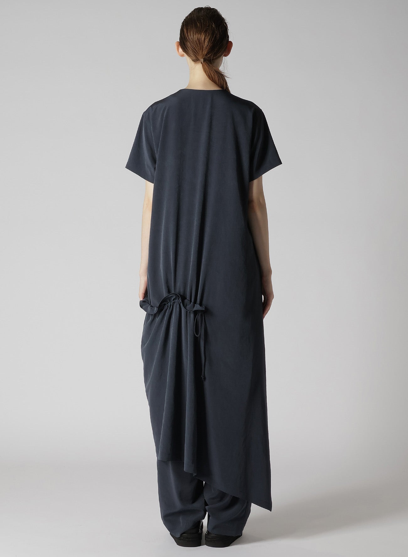 Elegant Crepe de Chine Half Sleeve Draped Dress for Women - Perfect for Office Wear, Cocktail Parties & Special Occasions