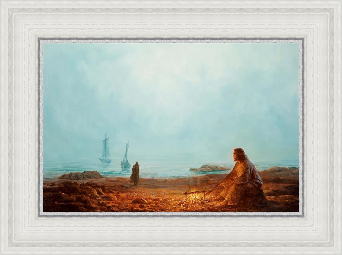 By The Shore By Yongsung Kim - Coastal Wall Art Print for Beach House Decor, Ocean Themed Living Room & Bedroom