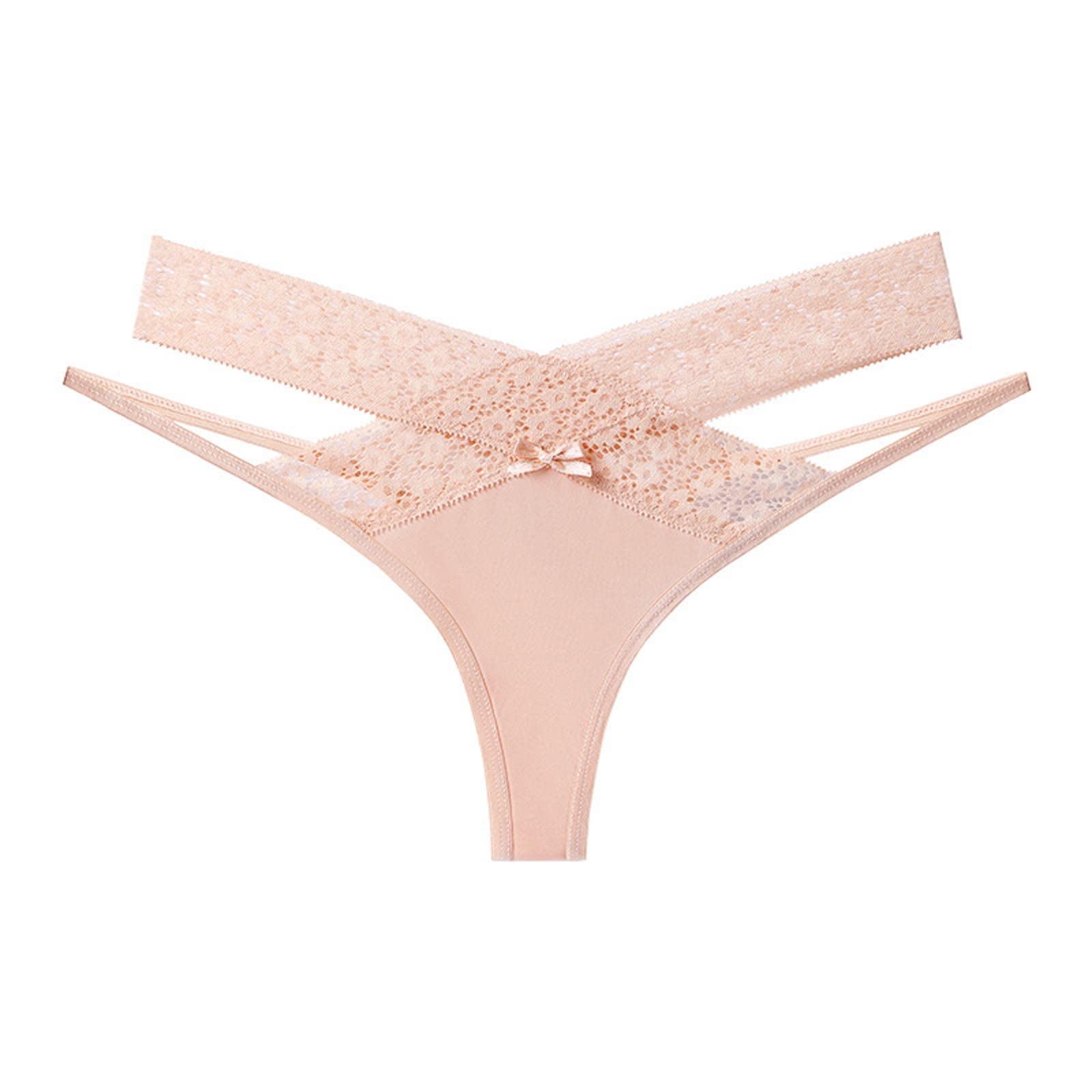 Seamless Cotton Underwear for Women - Sexy Floral Lace Mesh Panties Low Rise Hollow Out Transparent Plus Size - Perfect for Daily Wear, Date Night & Special Occasions