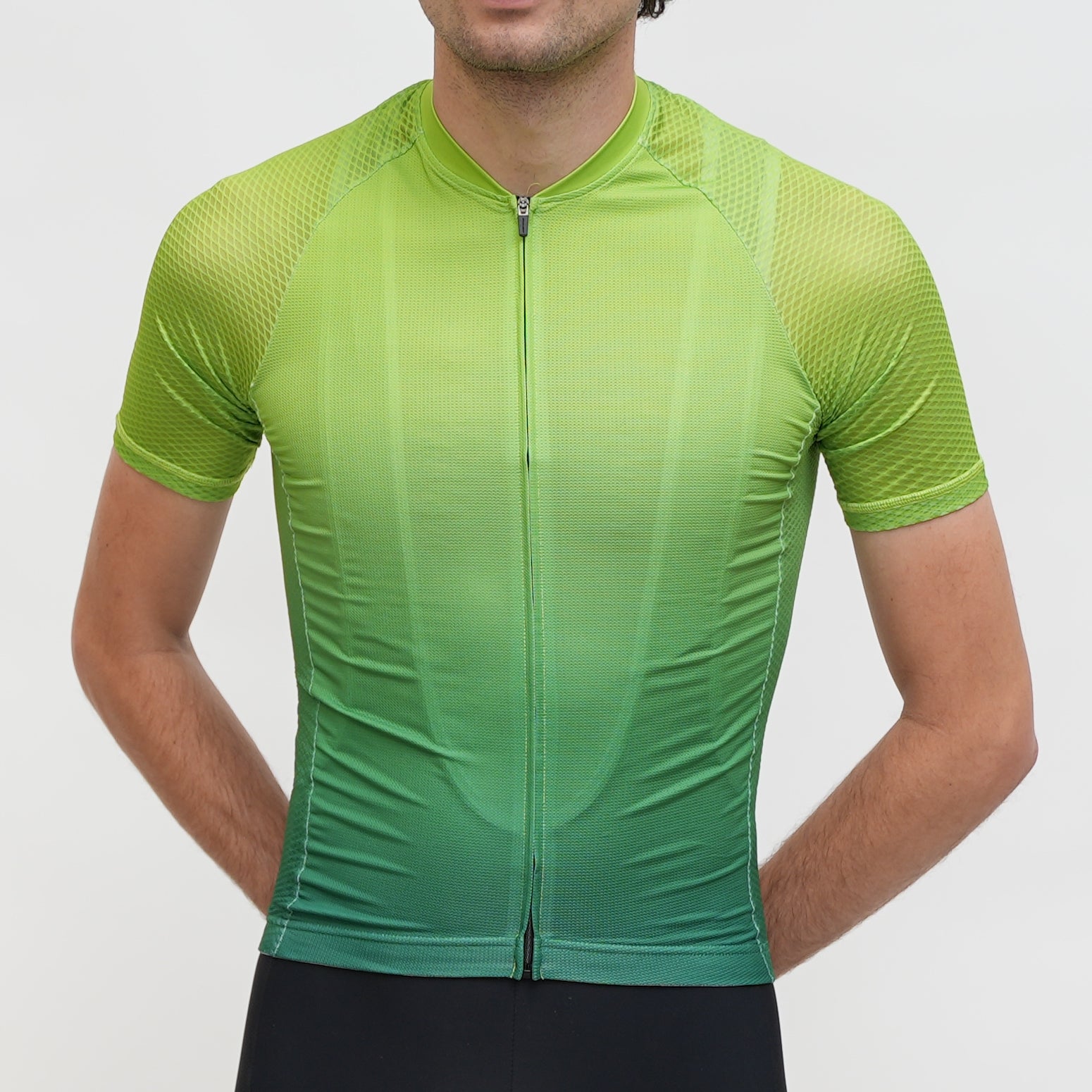 Premium Summer Jersey - Green Fade Color - Lightweight & Breathable for Outdoor Sports & Casual Wear
