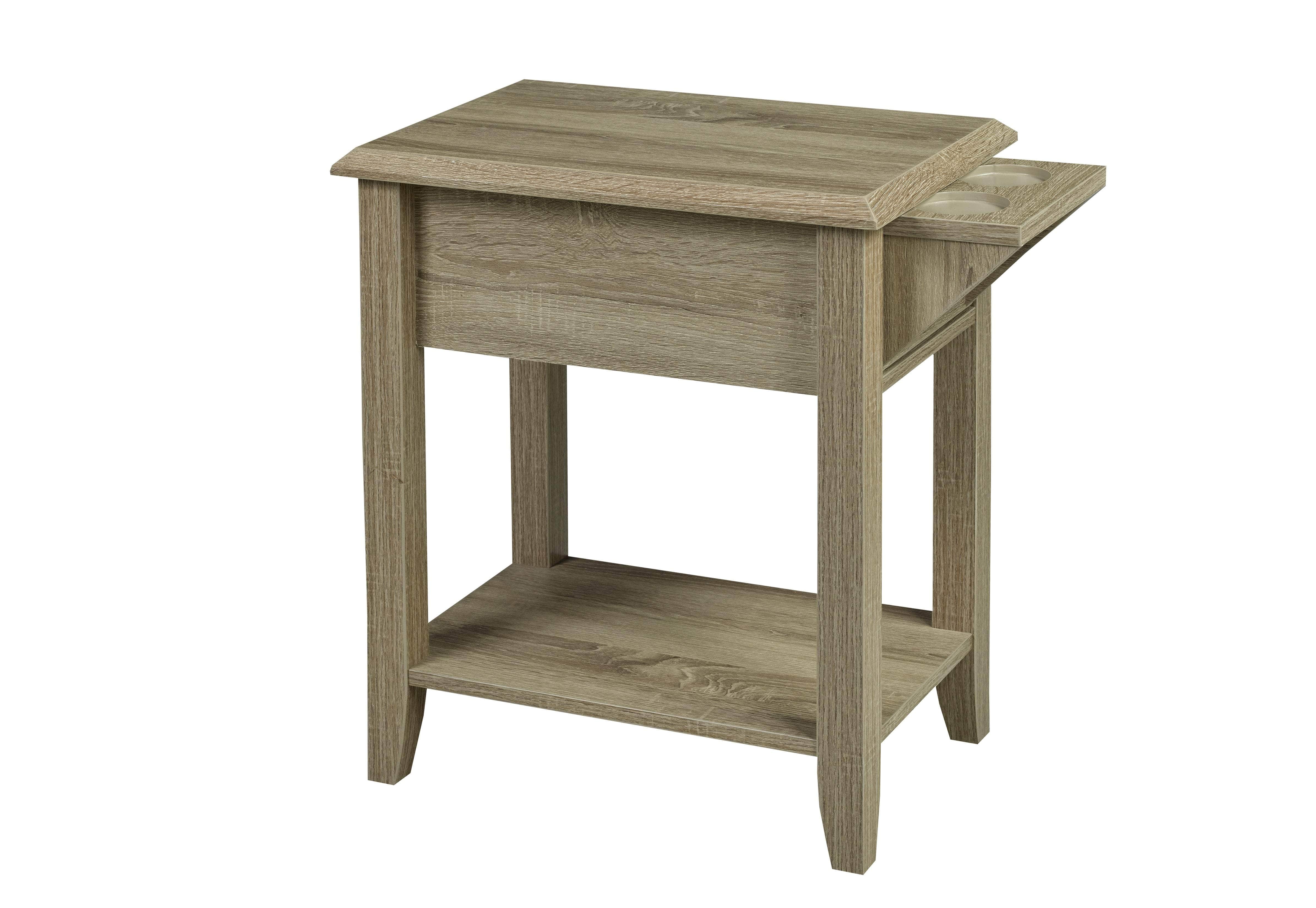 Stylish Telephone Stand with Storage Drawer & Cup Holders - 2 Color Options | Perfect for Home Office, Bedside Table & Living Room Organization