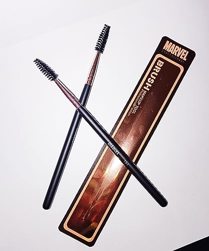 Professional Ergonomic Makeup Mascara Brush Set - 2 Pack for Precise Lash Application | Perfect for Salon, Home Use & Travel Makeup Kit