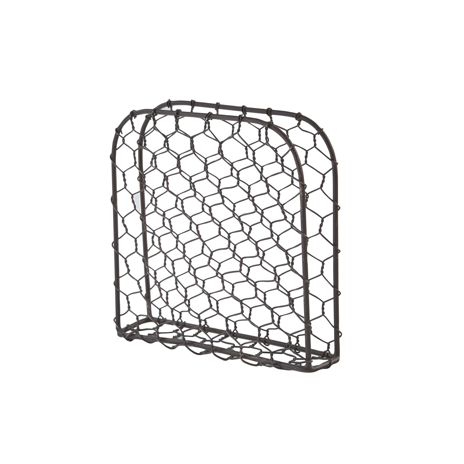 Vintage Chicken Wire Napkin Holder by Park Designs – Rustic Farmhouse Table Decor for Kitchen, Dining Room & Party Settings