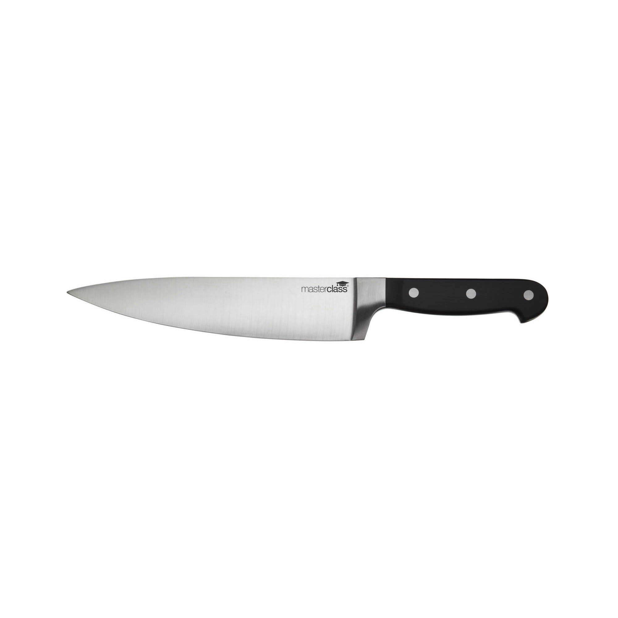 Premium Halo 5-Piece Knife Set with Oak Wood Storage Block - Professional Kitchen Knives for Cooking, Slicing, Dicing - Perfect for Home Chefs & Culinary Enthusiasts