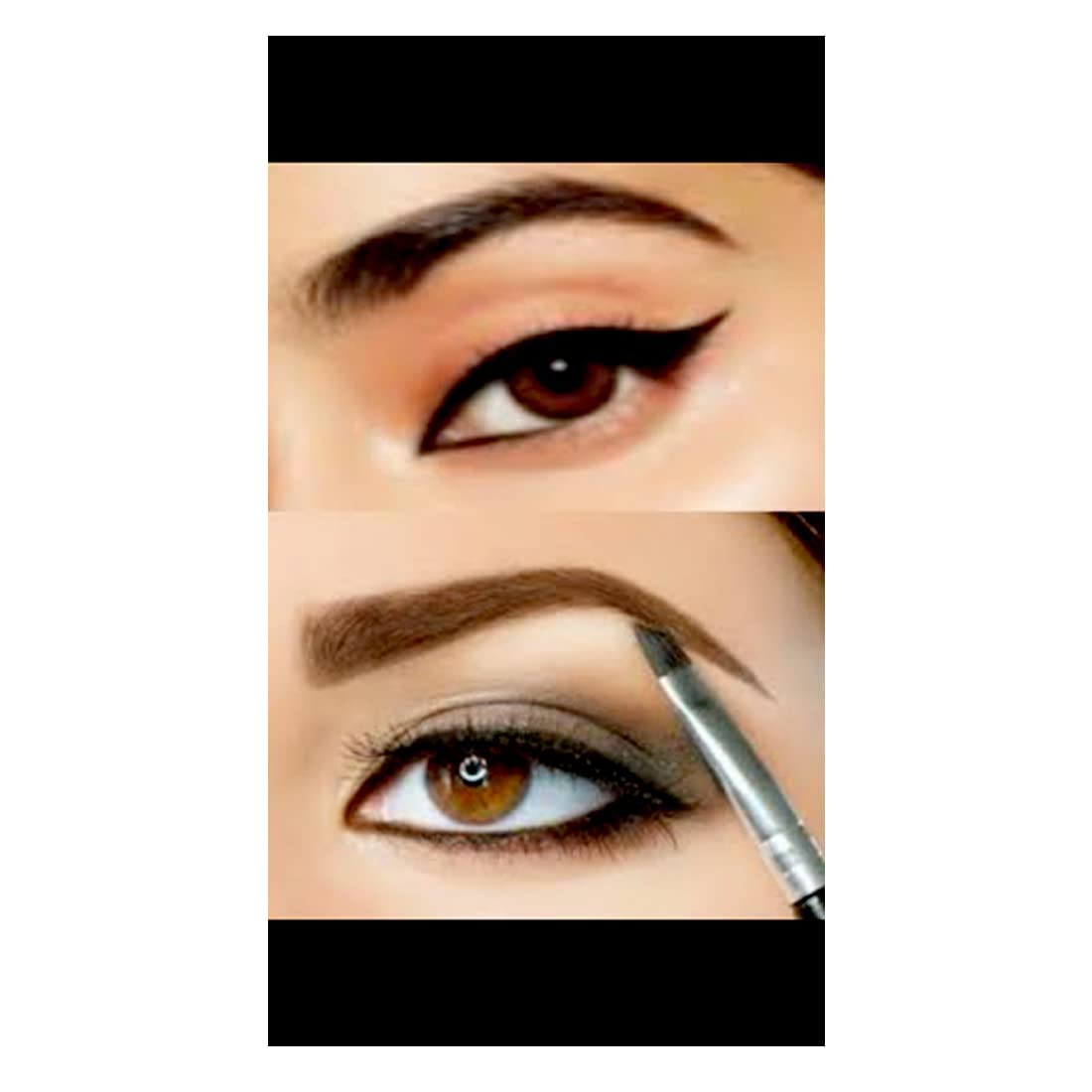 FiiME POWDER Pore-less Oil Control Compact Powder - All Day Matte Finish Face Makeup | SIRF TUM 7 Matte-Natural Look Mascara Waterproof Black | Highlighter and Contour Stick Cream - Perfect for Daily Wear, Night Out & Photo Shoots