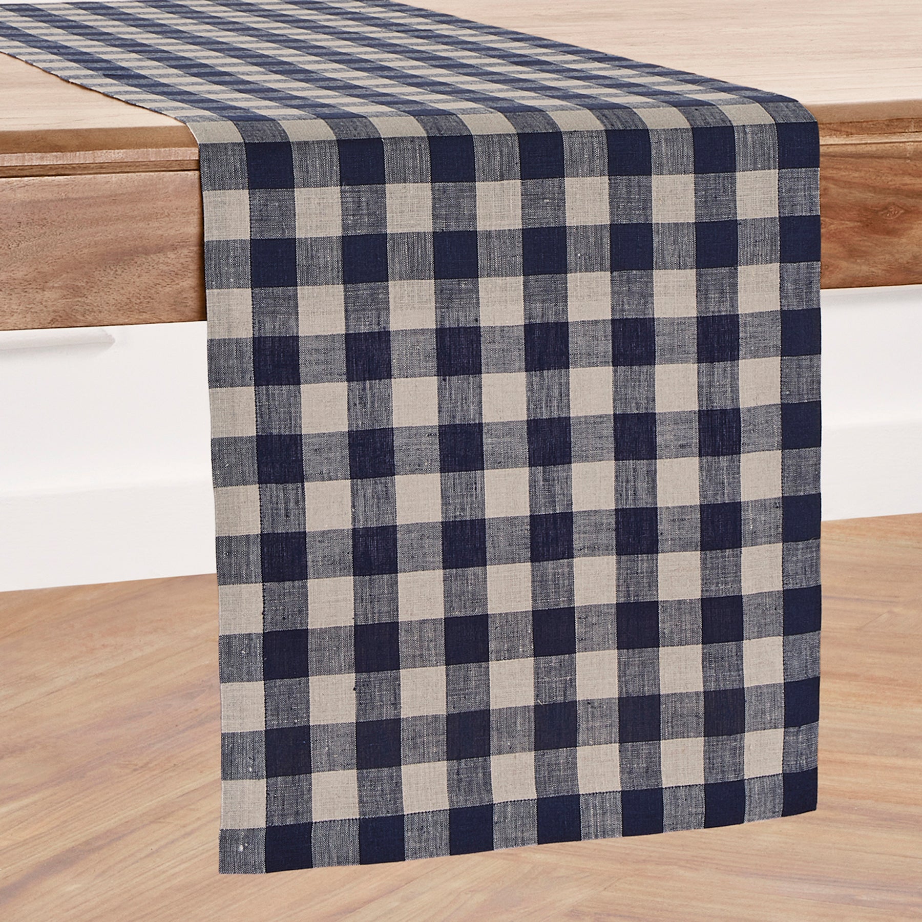 Morgan Check Table Runner - Classic Plaid Cotton Tablecloth for Dining & Kitchen Decor - Perfect for Holiday Dinners, Parties & Farmhouse Style Home Decor