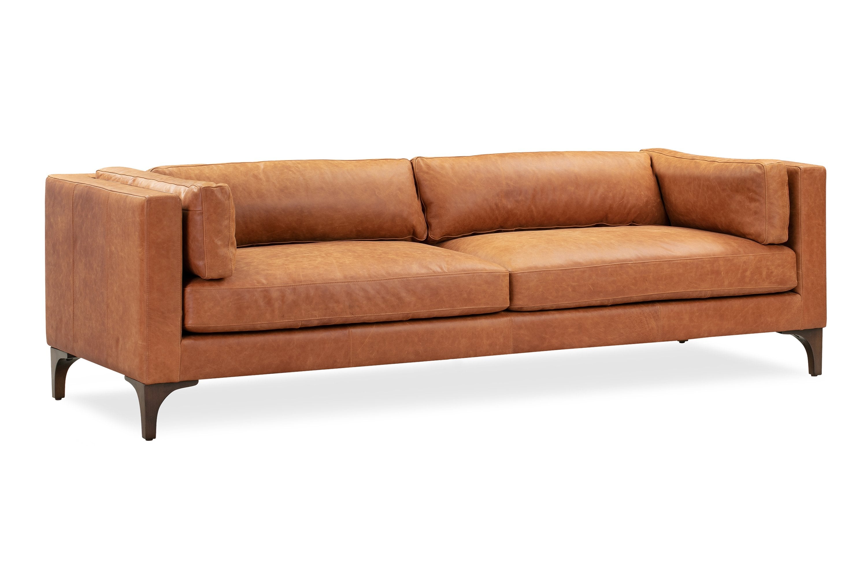 Premium Argan Leather Sofa - Luxurious Genuine Leather Couch for Living Room, Office & Lounge - Modern Comfortable Sectional Sofa for Home Decor