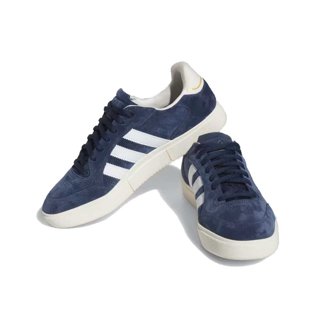 Adidas Tyshawn Low Sneakers - Collegiate Navy, Cloud White & Chalk White Colorway | Men's Casual Shoes for Walking, Running & Everyday Wear
