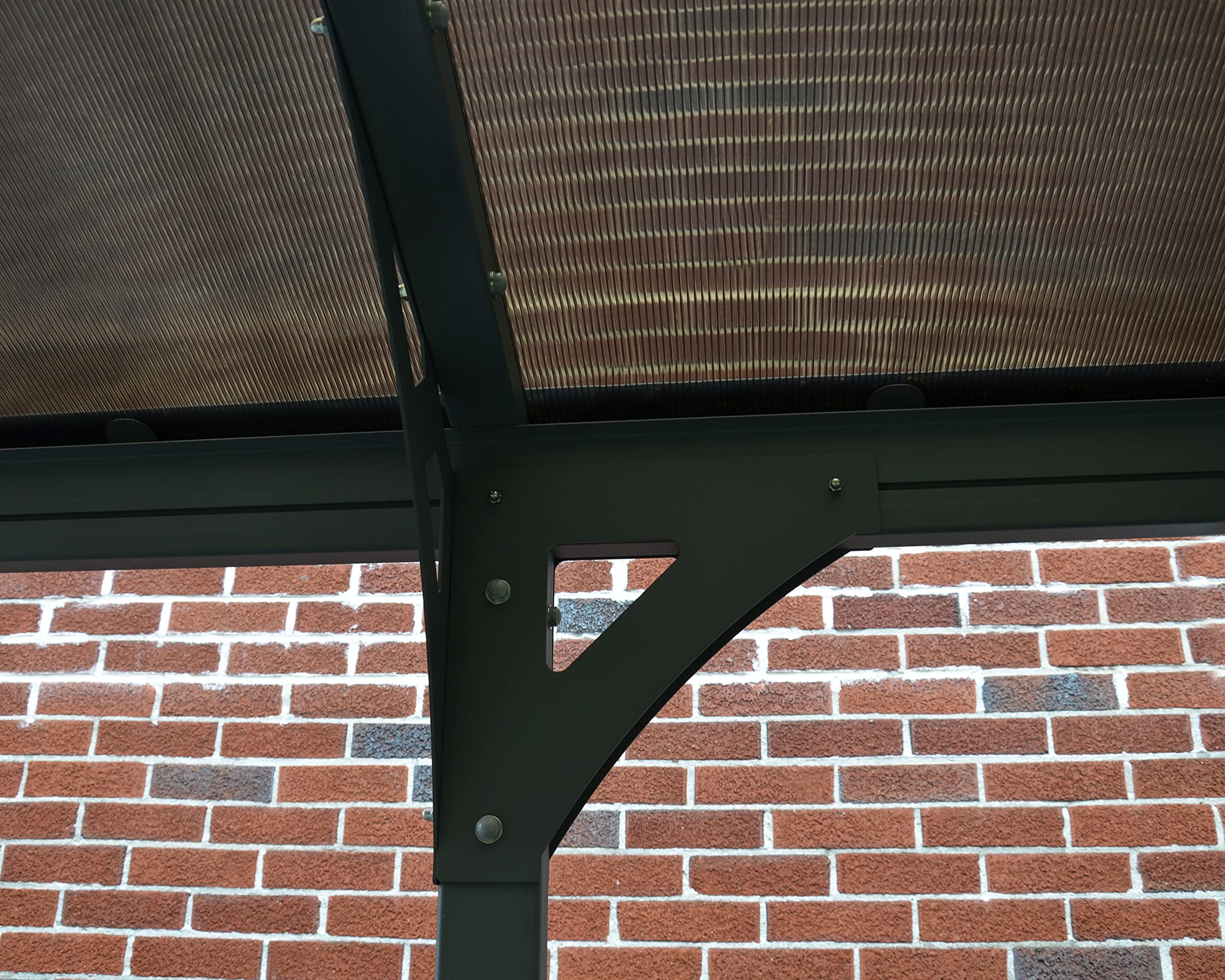 Heavy Duty 10x16 Metal Carport - Palram Canopia Verona 5000 Weatherproof Aluminum RV & Car Storage with Bronze Polycarbonate Roof, UV Protection, DIY Garage Kit (10-Year Warranty) - Perfect for RV, Boat, Vehicle Protection & Outdoor Storage