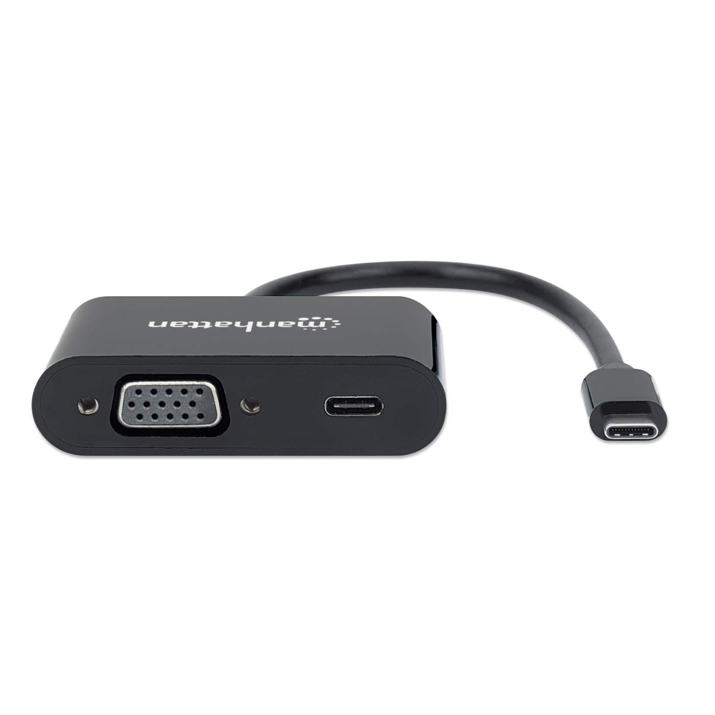 USB C to VGA Adapter with Power Delivery - 4K Video Output for MacBook Pro, Dell XPS, Surface Pro - Home Office & Conference Room Setup