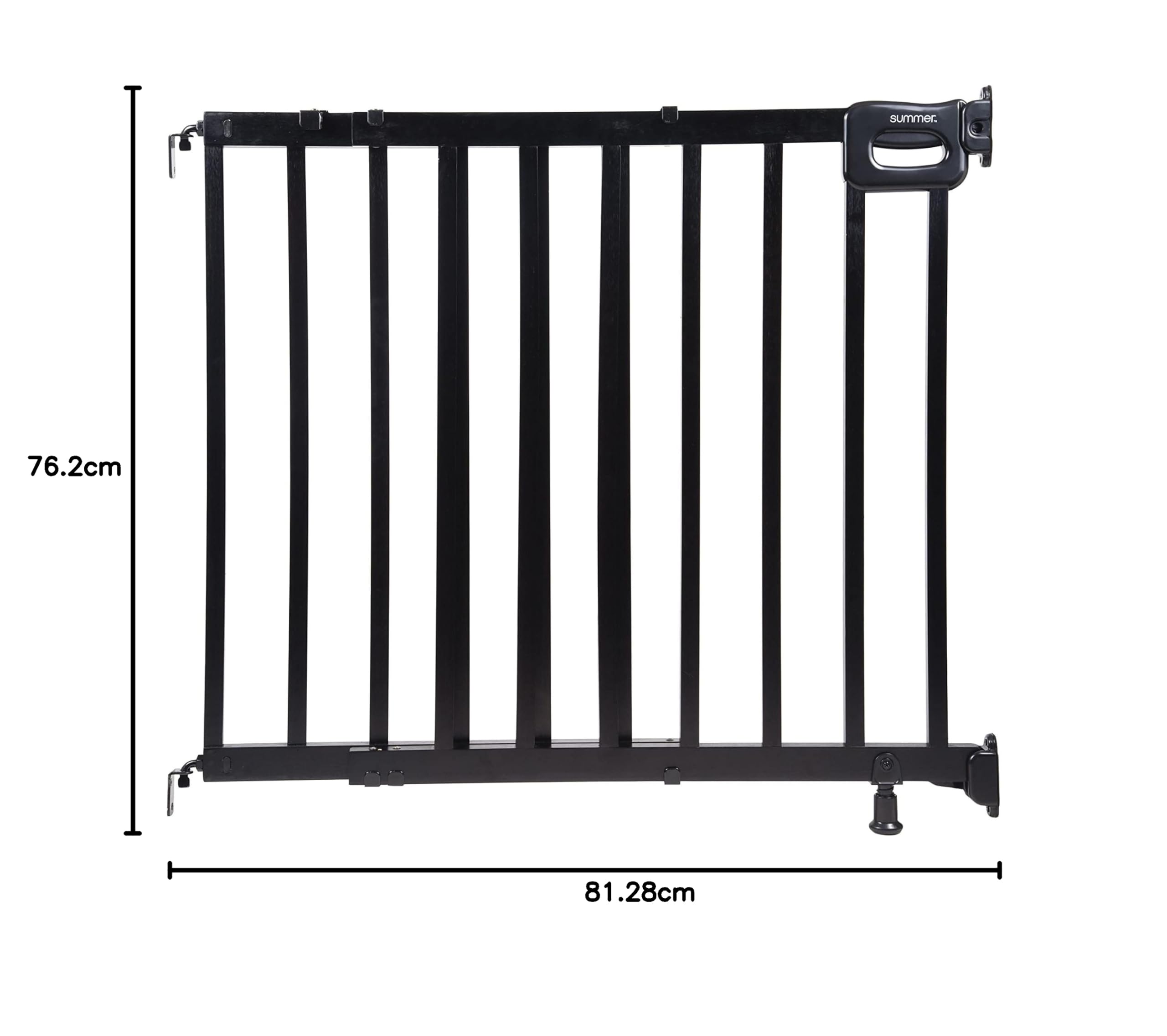 Summer Infant Deluxe Wood Safety Baby Gate - Adjustable 30-48