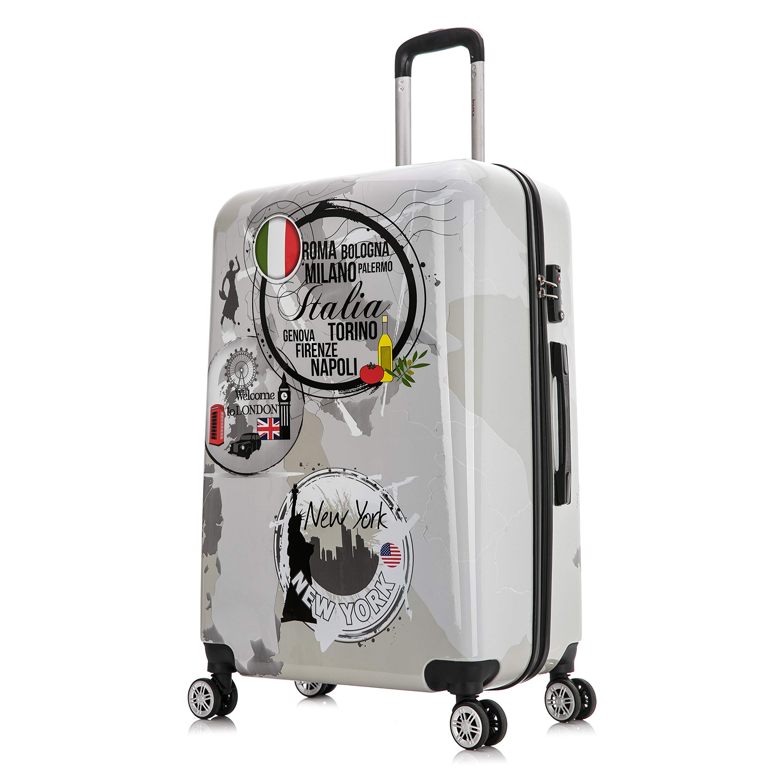 InUSA 28-Inch Hardside Spinner Luggage - Lightweight Durable Checked Suitcase with TSA Lock & 360° Wheels for International Travel - Perfect for Family Vacations, Business Trips and Long-Haul Flights