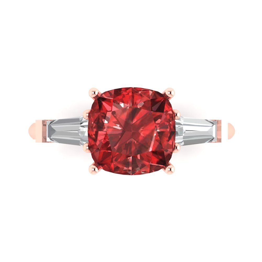 2.5ct Natural Amethyst Solitaire Ring - 14K Rose Gold Radiant Cut Wedding Band for Women | Art Deco Bridal Jewelry, Anniversary Gift for Her | Perfect for Engagement, Proposal & Special Occasions