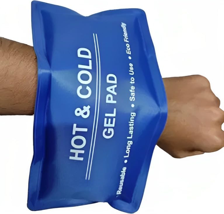 IMOX Hot & Cold Therapy Gel Pack for Pain Relief - Reusable Ice Bags & Heat Compress with Soothing Gel Eye Mask for Dark Circles, Dry Eyes & Redness (Blue) - Perfect for Headaches, Muscle Soreness & Post-Surgery Recovery