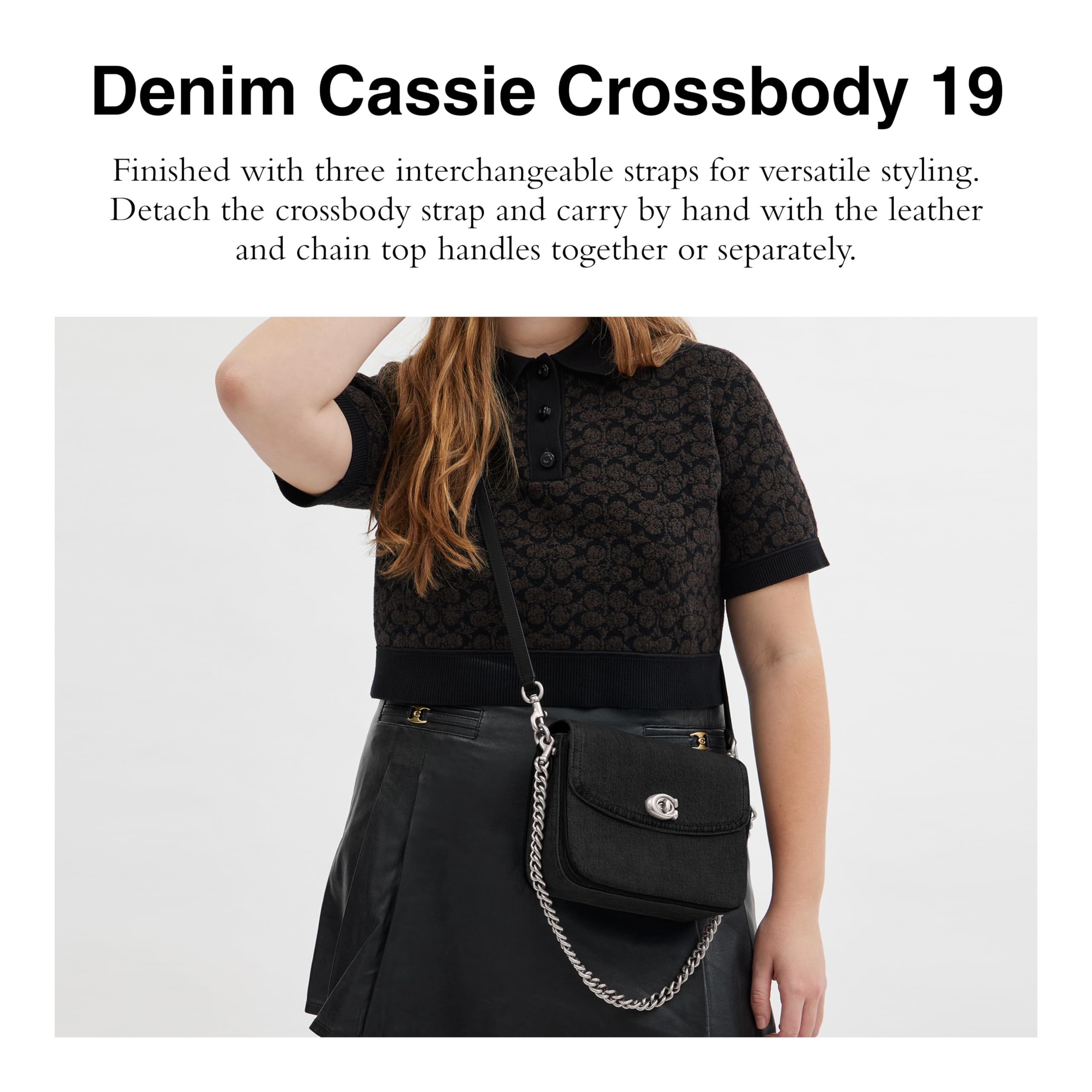 Coach Women's Cassie 19 Crossbody Bag - Stylish Leather Shoulder Purse for Everyday Use, Work & Travel