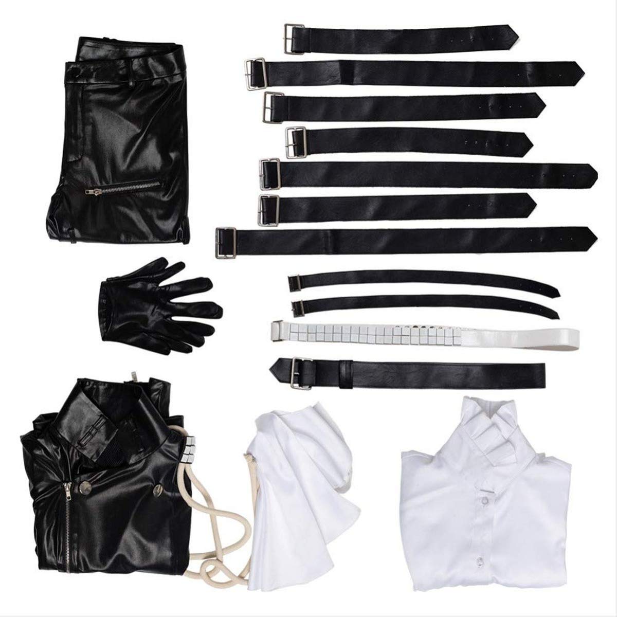 LIO FOTIA Cosplay Costume Set - Leather Jacket & Tights Uniform for Anime Fans | Perfect for Halloween, Conventions & Role-Playing Events